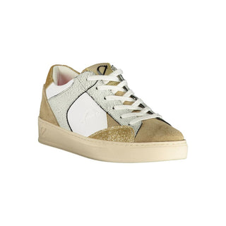 Weiße Polyurethan Damen Sneaker