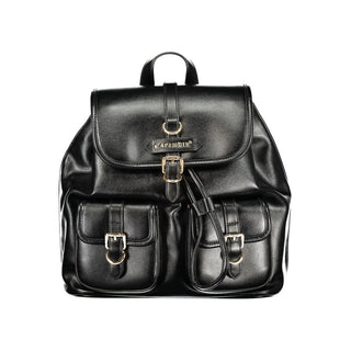Nero Poliuretano Damen Rucksack