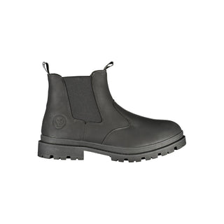 Nero Polyurethan Herren-Stiefelette