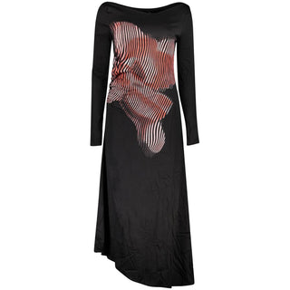 Vestido para mujer de viscosa negra