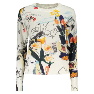 Camiseta para mujer de viscosa blanca