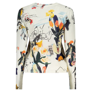 White Viscosa Women T-Shirt