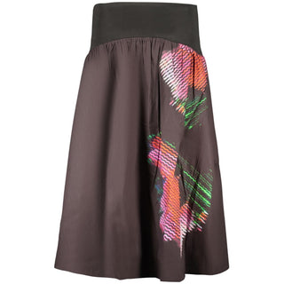 Falda para mujer de algodón negro