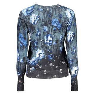 Blauer Viscosa Damenpullover