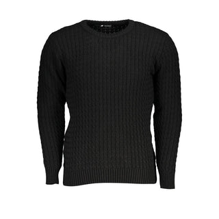 Suéter para hombre de acrílico negro