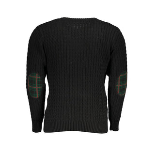 Suéter para hombre de acrílico negro