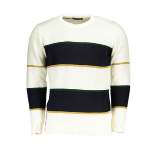 White Acrylic Men Sweater
