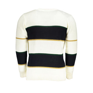 White Acrylic Men Sweater