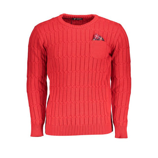 Suéter para hombre de acrílico rojo