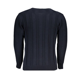 Blu Acrylic Men Sweater