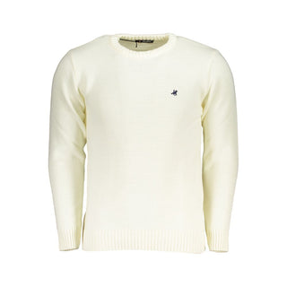 White Acrylic Men Sweater