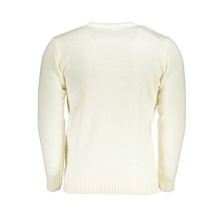 White Acrylic Men Sweater
