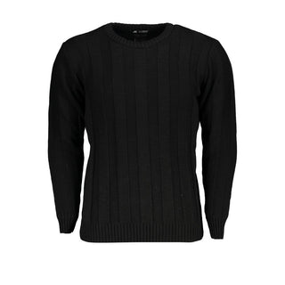 Suéter para hombre de acrílico negro