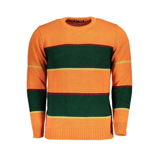 Orange Acryl Herren Pullover