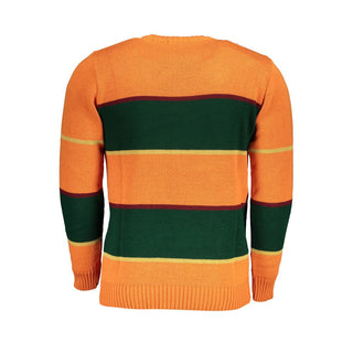 Orange Acryl Herren Pullover