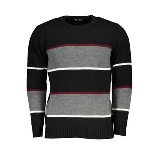 Schwarzer Herrenpullover aus Acryl