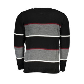 Schwarzer Herrenpullover aus Acryl
