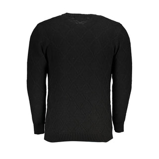 Black Acrylic Men's Sweater