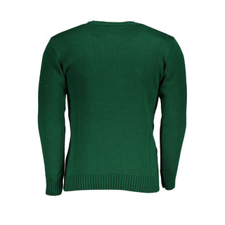 Suéter para hombre de acrílico verde