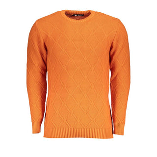 Arancione Acryl-Herrenpullover