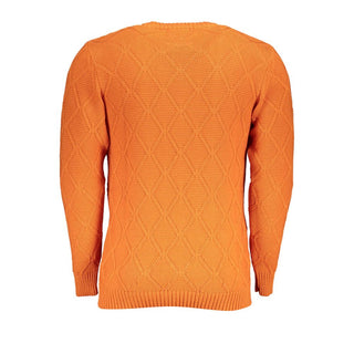 Arancione Acryl-Herrenpullover
