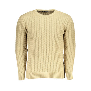 Beige Acrylic Men Sweater