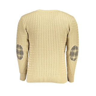 Beige Acrylic Men Sweater
