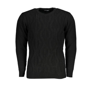 Black Acrylic Men Sweater