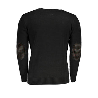 Black Acrylic Men Sweater