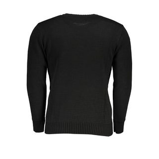 Black Acrylic Men Sweater