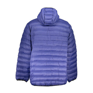 Blu Polyester Men Jacket
