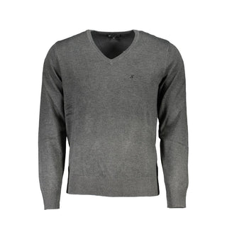 Gray Viscosa Mens Sweater