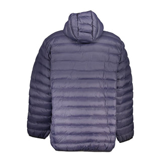 Chaqueta azul de poliéster para hombre