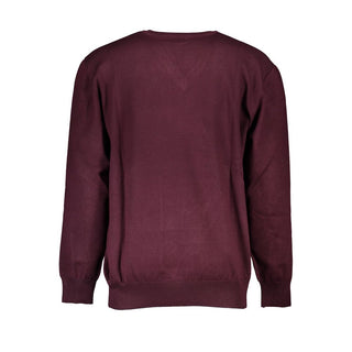 Red Viscosa Men Sweater