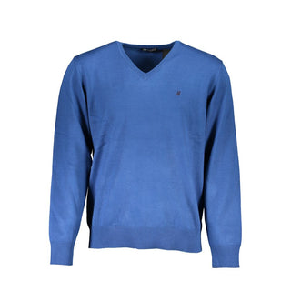 Herren-Strickpullover Viskose Blau