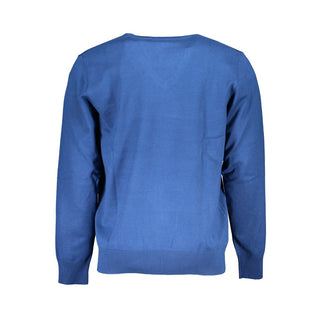 Herren-Strickpullover Viskose Blau