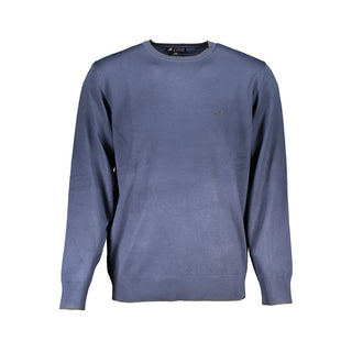 Blu Viscosa Uomo Maglia