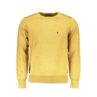 Yellow Viscosa Men Sweater