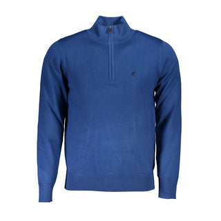 Blauer Viskose-Pullover für Herren