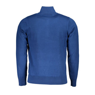 Blauer Viskose-Pullover für Herren