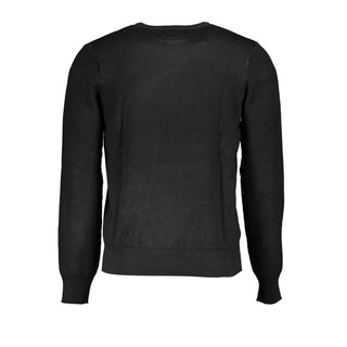 Black Viscosa Mens Sweater