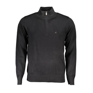 Schwarzer Herrenpullover aus Viskose