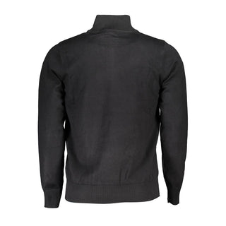 Schwarzer Herrenpullover aus Viskose