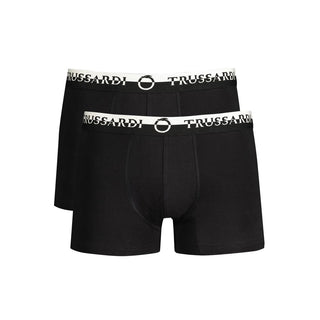 Schwarze Boxershorts aus Baumwolle für Herren