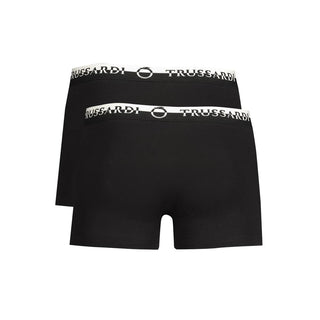 Schwarze Boxershorts aus Baumwolle für Herren