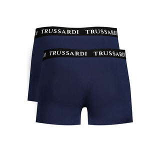 Baumwoll-Boxershorts für Herren, Blau