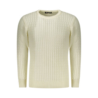 Suéter para hombre de acrílico blanco
