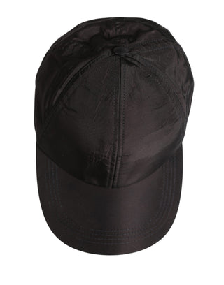 Herren Schwarze Baumwolle 6 Panels Baseball Cap Mütze