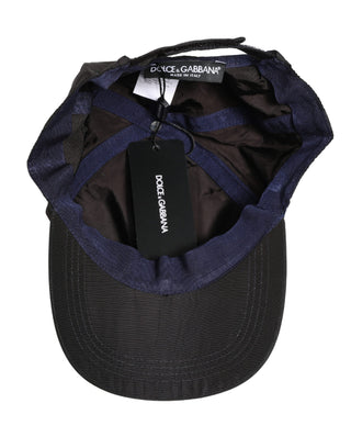 Herren Schwarze Baumwolle 6 Panels Baseball Cap Mütze
