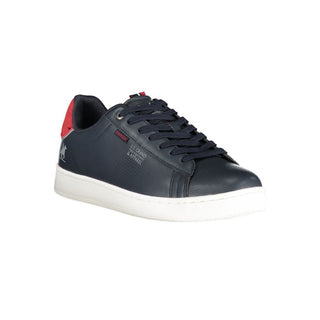 Blue Polyurethane Men's Sneaker